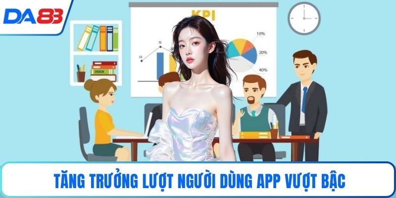 Tăng trưởng lượt người dùng app vượt bậc
